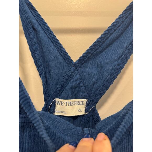 We The Free Ziggy Cord Overalls Blue corduroy XL - Picture 6 of 6